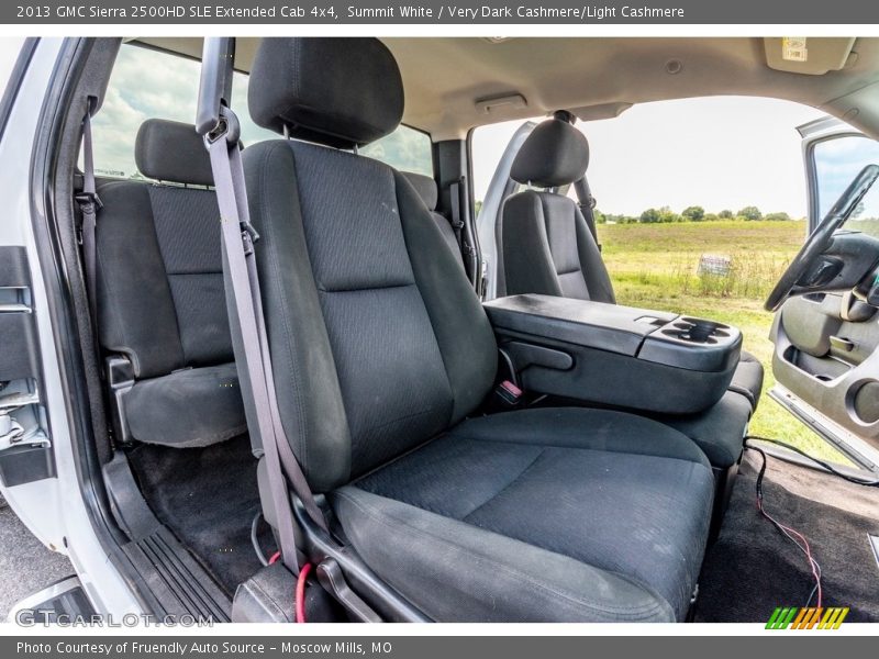 Summit White / Very Dark Cashmere/Light Cashmere 2013 GMC Sierra 2500HD SLE Extended Cab 4x4