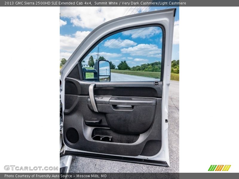 Summit White / Very Dark Cashmere/Light Cashmere 2013 GMC Sierra 2500HD SLE Extended Cab 4x4