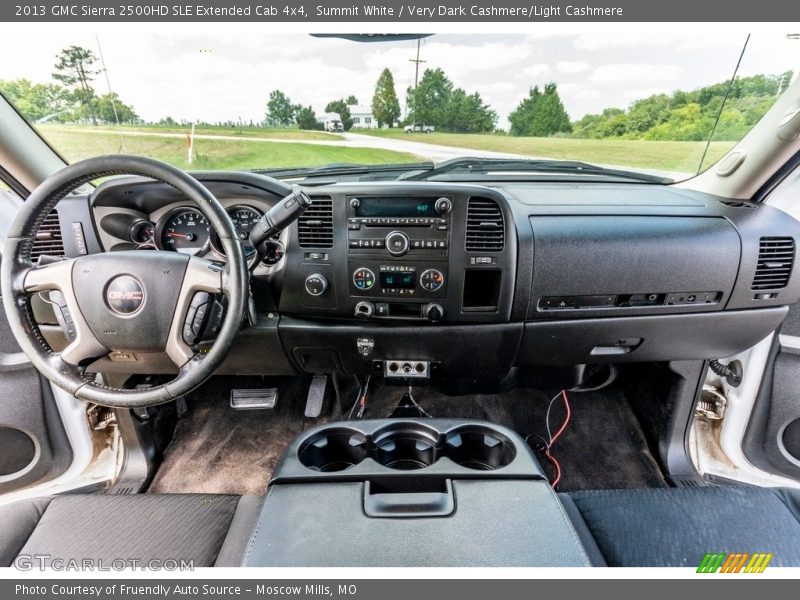 Summit White / Very Dark Cashmere/Light Cashmere 2013 GMC Sierra 2500HD SLE Extended Cab 4x4
