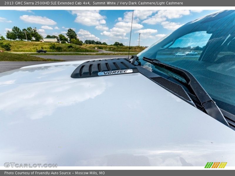 Summit White / Very Dark Cashmere/Light Cashmere 2013 GMC Sierra 2500HD SLE Extended Cab 4x4