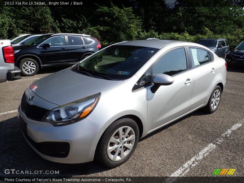 Bright Silver / Black 2013 Kia Rio LX Sedan