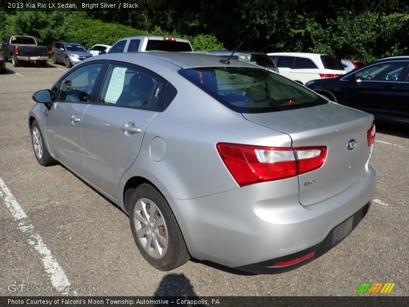 Bright Silver / Black 2013 Kia Rio LX Sedan