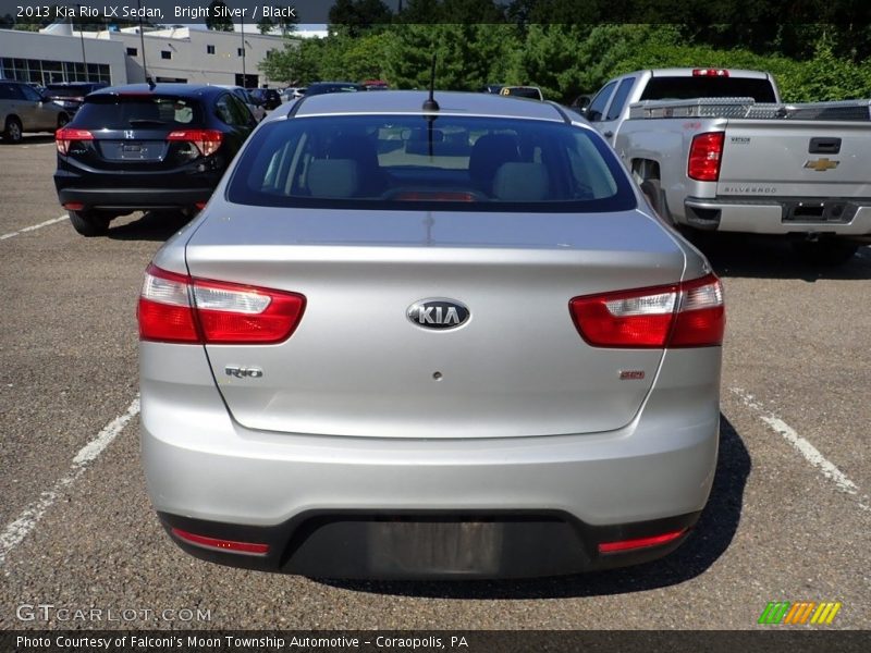 Bright Silver / Black 2013 Kia Rio LX Sedan