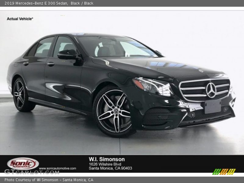 Black / Black 2019 Mercedes-Benz E 300 Sedan