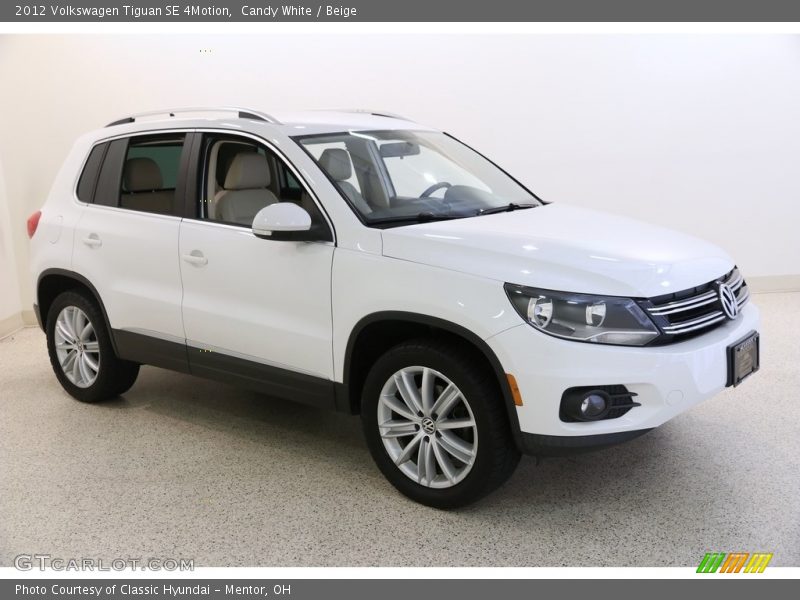 Candy White / Beige 2012 Volkswagen Tiguan SE 4Motion