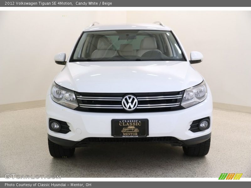 Candy White / Beige 2012 Volkswagen Tiguan SE 4Motion