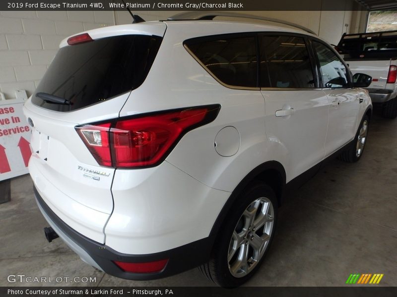 White Platinum / Chromite Gray/Charcoal Black 2019 Ford Escape Titanium 4WD