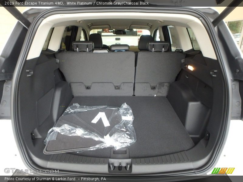 White Platinum / Chromite Gray/Charcoal Black 2019 Ford Escape Titanium 4WD