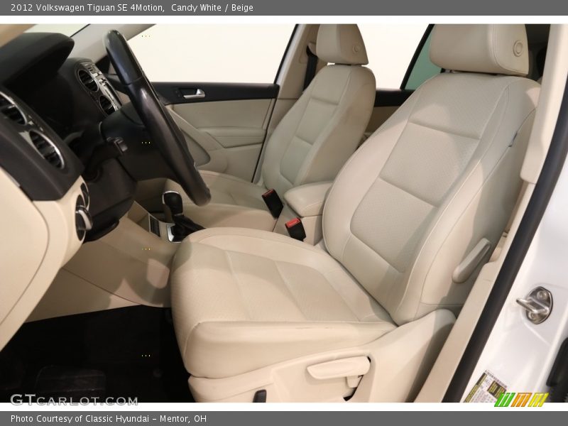 Candy White / Beige 2012 Volkswagen Tiguan SE 4Motion