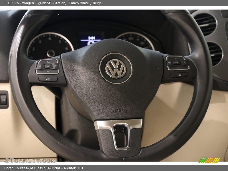 Candy White / Beige 2012 Volkswagen Tiguan SE 4Motion
