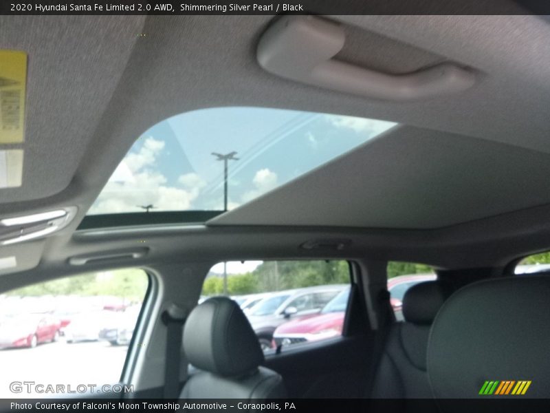 Shimmering Silver Pearl / Black 2020 Hyundai Santa Fe Limited 2.0 AWD