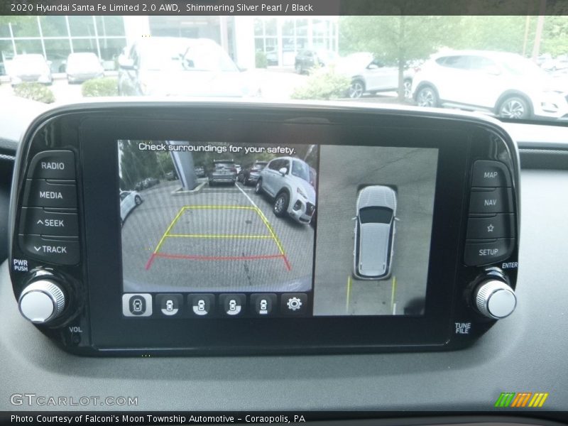 Shimmering Silver Pearl / Black 2020 Hyundai Santa Fe Limited 2.0 AWD