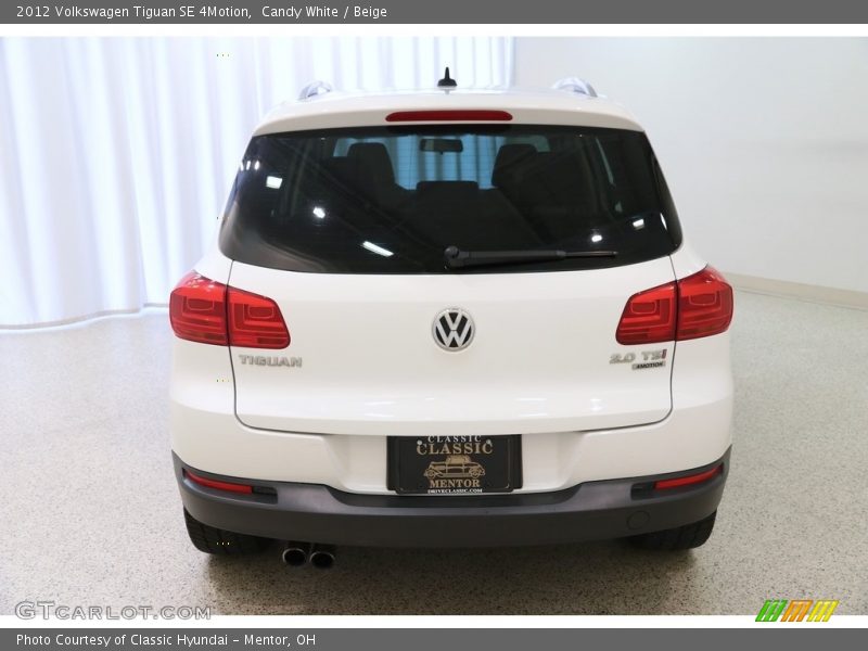 Candy White / Beige 2012 Volkswagen Tiguan SE 4Motion