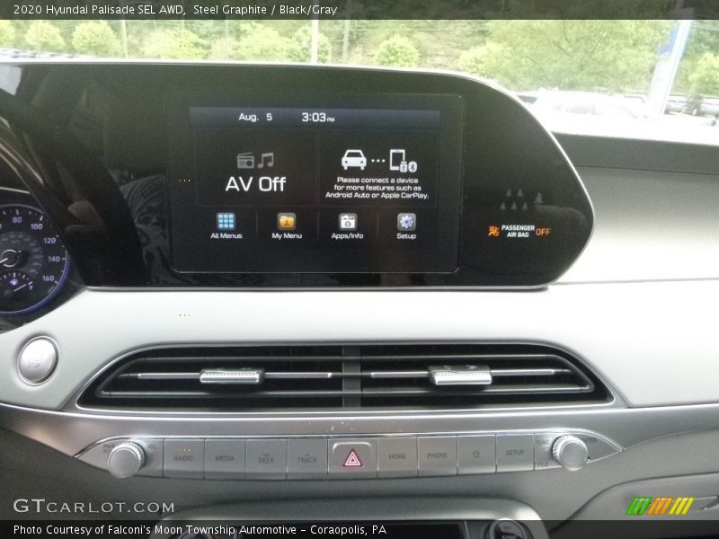 Steel Graphite / Black/Gray 2020 Hyundai Palisade SEL AWD