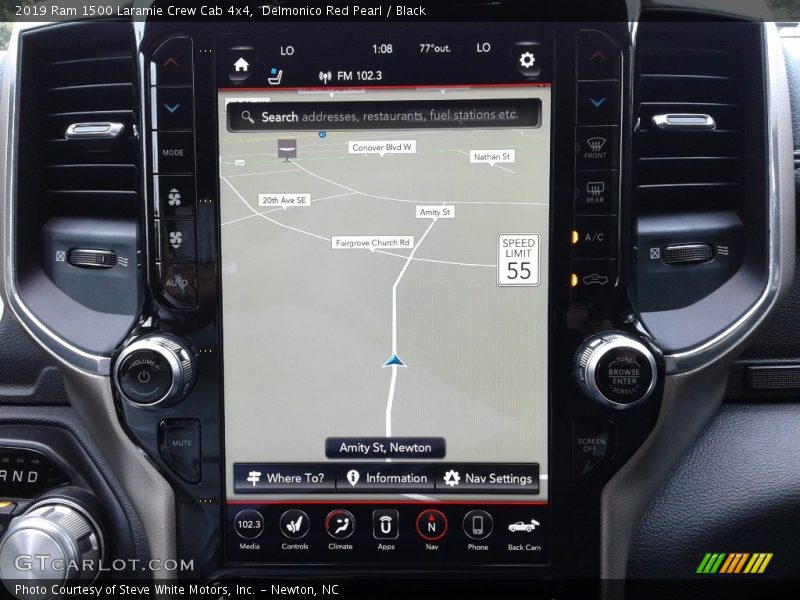 Navigation of 2019 1500 Laramie Crew Cab 4x4