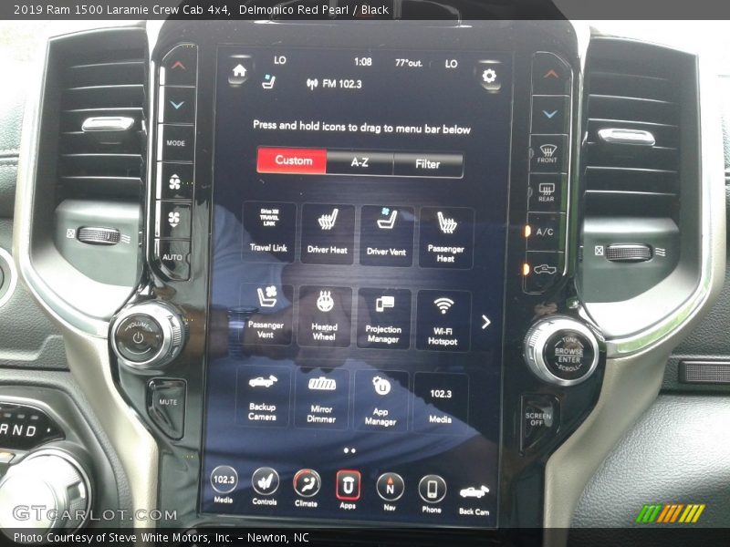 Controls of 2019 1500 Laramie Crew Cab 4x4