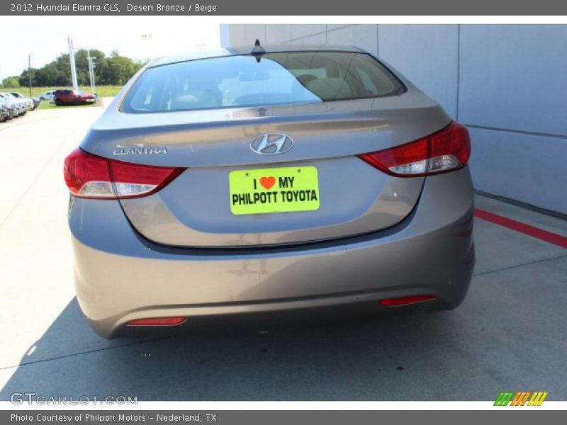 Desert Bronze / Beige 2012 Hyundai Elantra GLS