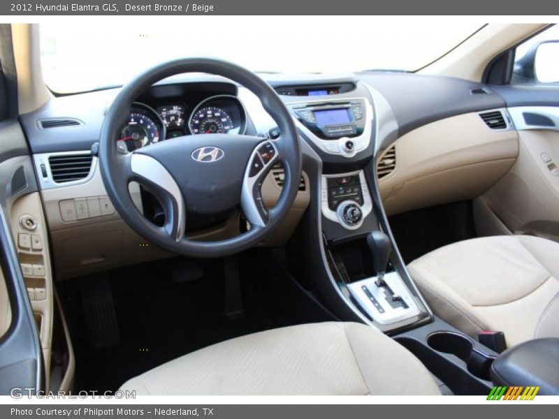Desert Bronze / Beige 2012 Hyundai Elantra GLS