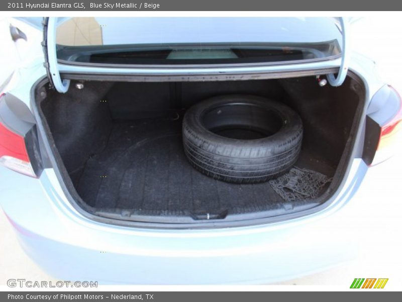 Blue Sky Metallic / Beige 2011 Hyundai Elantra GLS