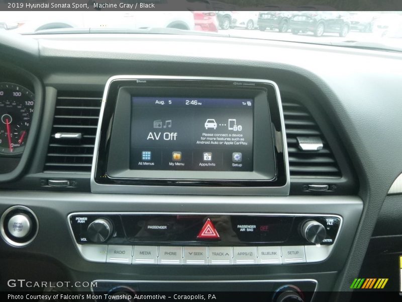 Machine Gray / Black 2019 Hyundai Sonata Sport