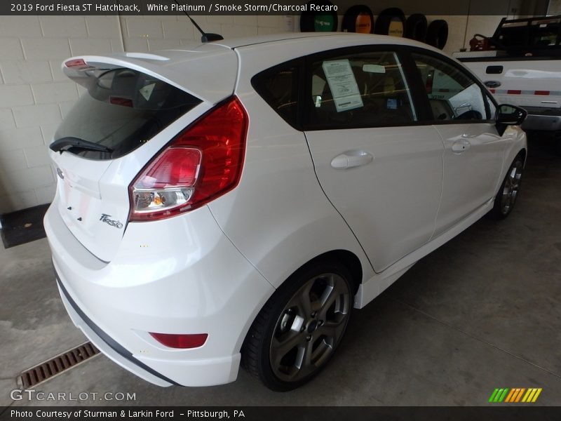 White Platinum / Smoke Storm/Charcoal Recaro 2019 Ford Fiesta ST Hatchback