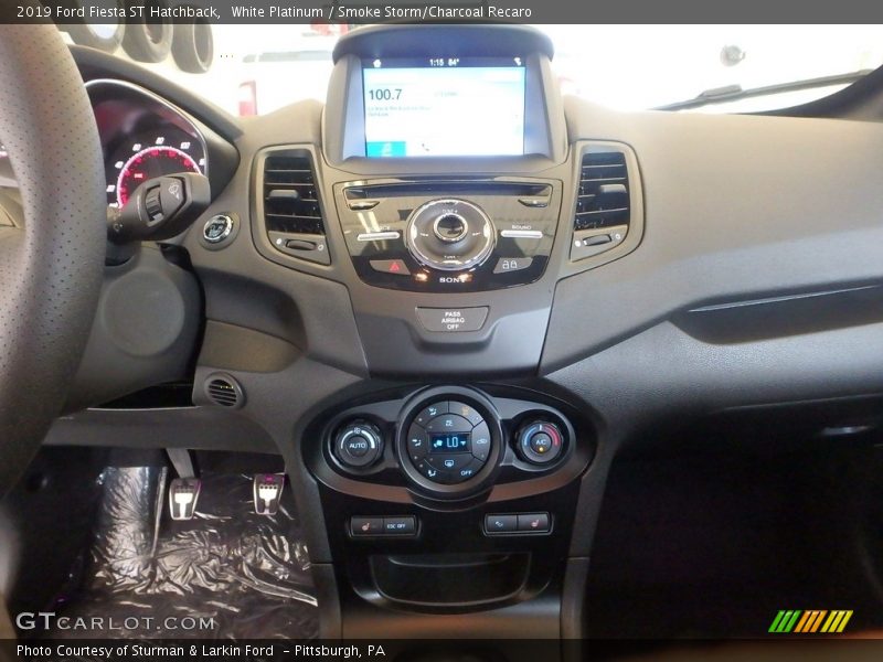 White Platinum / Smoke Storm/Charcoal Recaro 2019 Ford Fiesta ST Hatchback