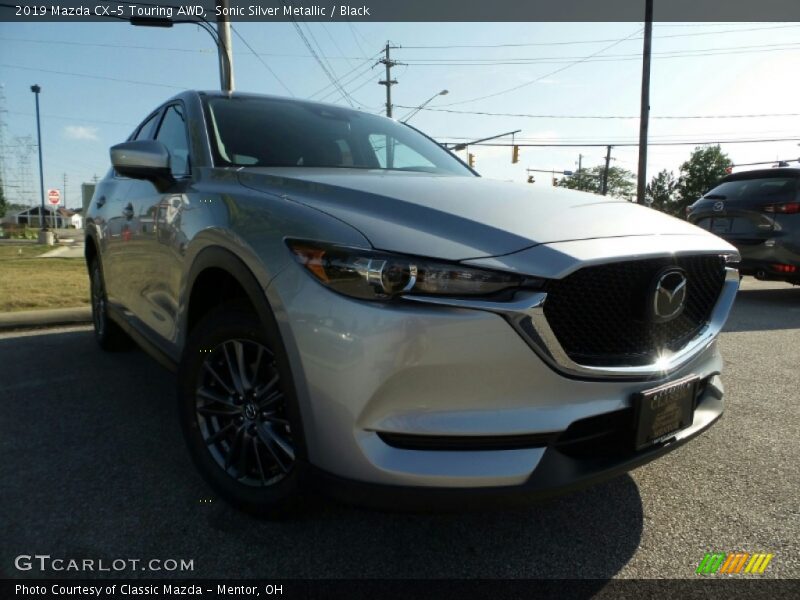 Sonic Silver Metallic / Black 2019 Mazda CX-5 Touring AWD