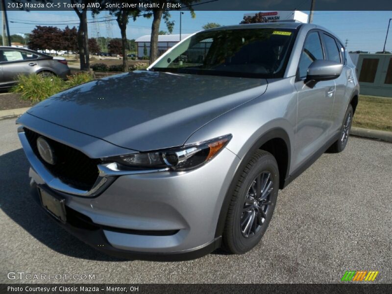 Sonic Silver Metallic / Black 2019 Mazda CX-5 Touring AWD