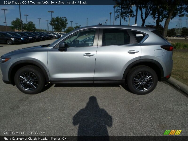 Sonic Silver Metallic / Black 2019 Mazda CX-5 Touring AWD