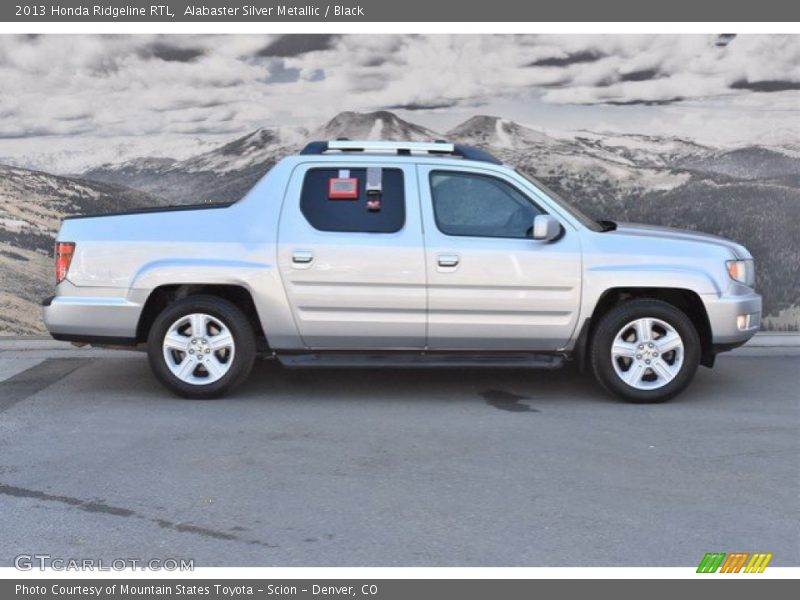 Alabaster Silver Metallic / Black 2013 Honda Ridgeline RTL