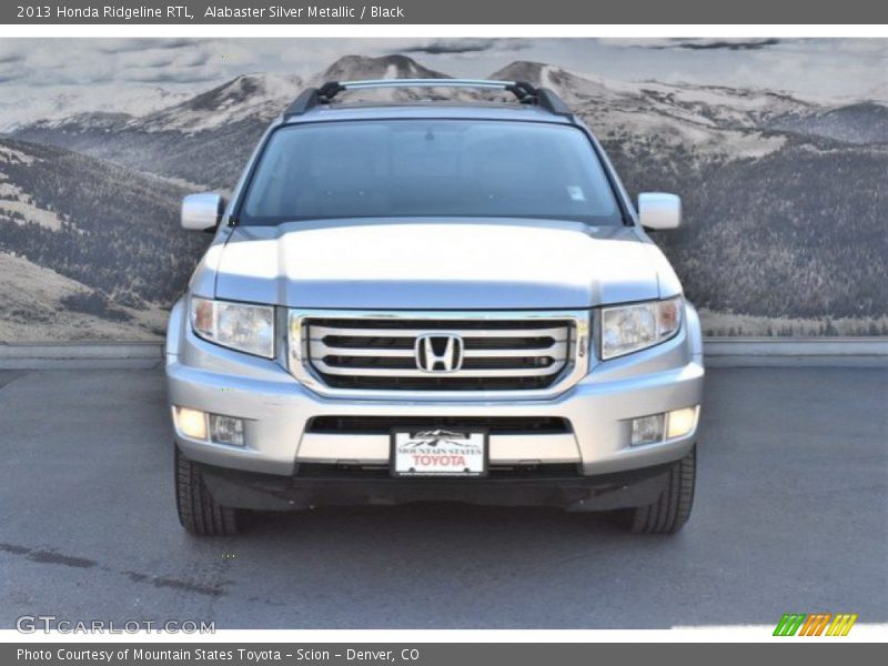 Alabaster Silver Metallic / Black 2013 Honda Ridgeline RTL