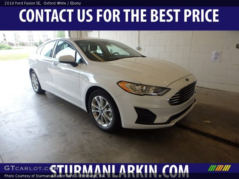 Oxford White / Ebony 2019 Ford Fusion SE