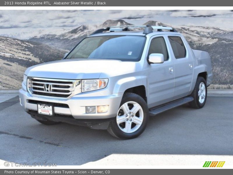 Alabaster Silver Metallic / Black 2013 Honda Ridgeline RTL