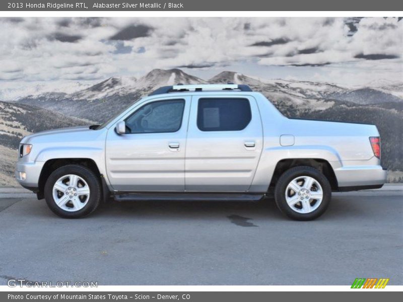 Alabaster Silver Metallic / Black 2013 Honda Ridgeline RTL