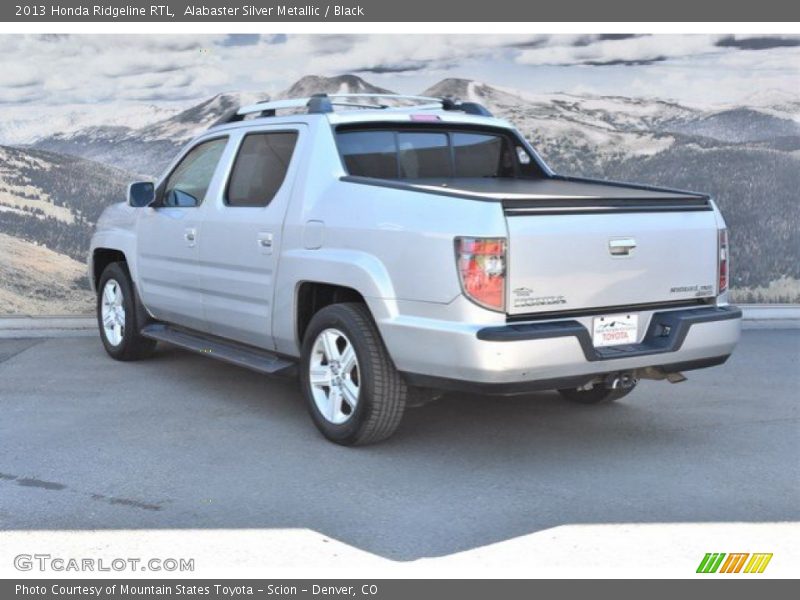 Alabaster Silver Metallic / Black 2013 Honda Ridgeline RTL