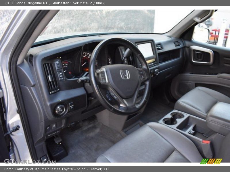 Alabaster Silver Metallic / Black 2013 Honda Ridgeline RTL