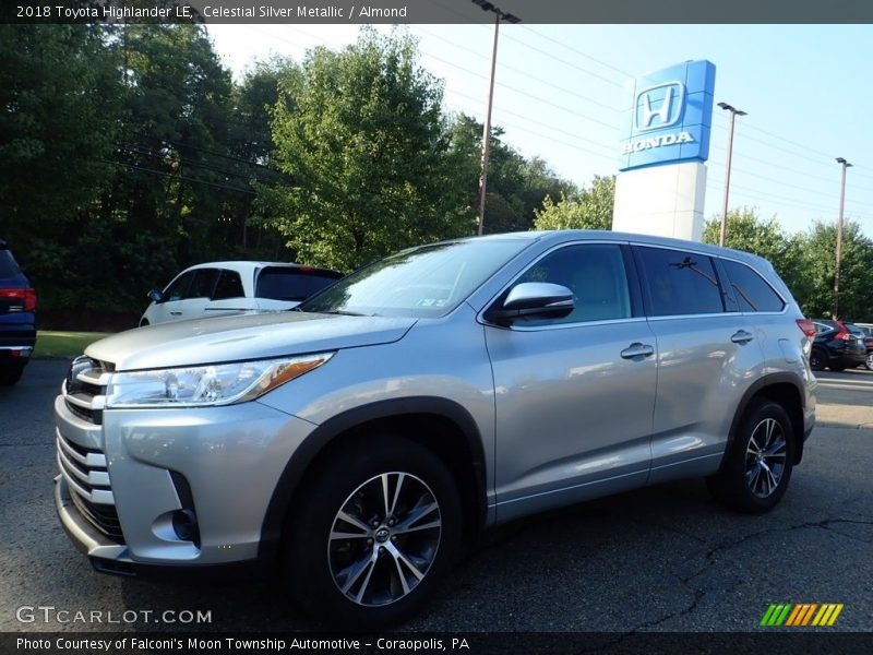 Celestial Silver Metallic / Almond 2018 Toyota Highlander LE