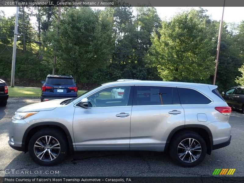 Celestial Silver Metallic / Almond 2018 Toyota Highlander LE
