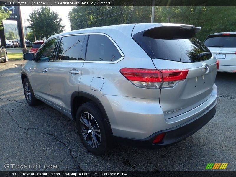Celestial Silver Metallic / Almond 2018 Toyota Highlander LE