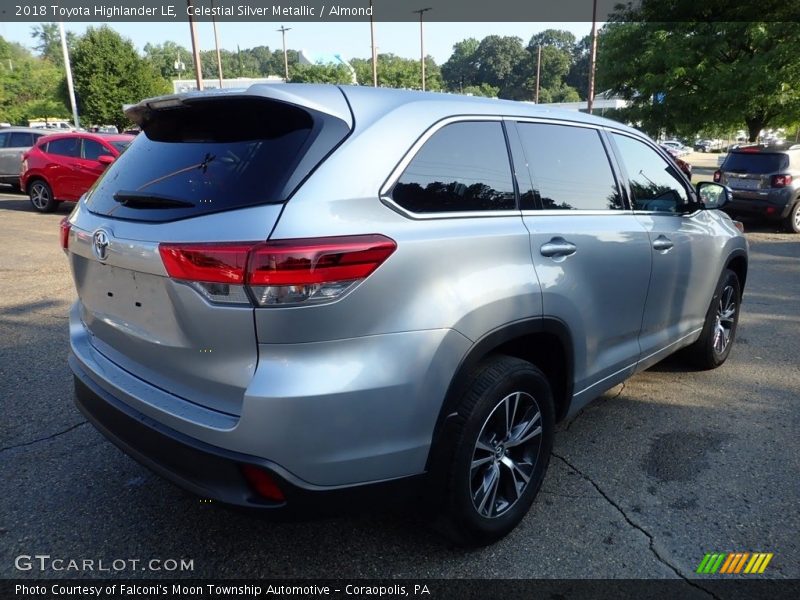 Celestial Silver Metallic / Almond 2018 Toyota Highlander LE