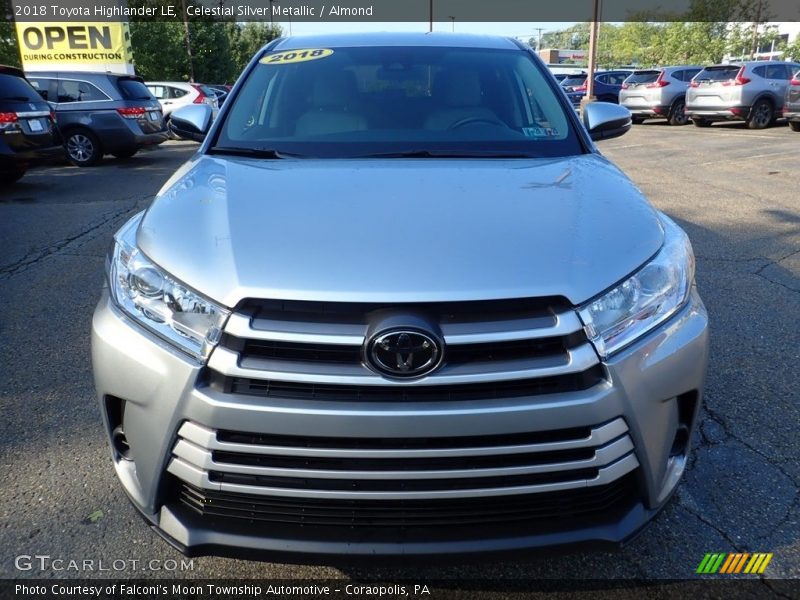 Celestial Silver Metallic / Almond 2018 Toyota Highlander LE