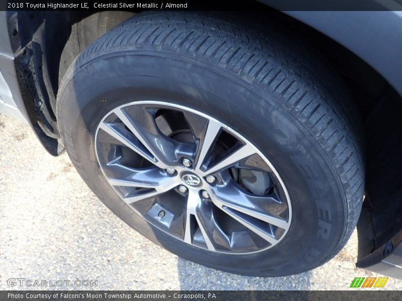 Celestial Silver Metallic / Almond 2018 Toyota Highlander LE