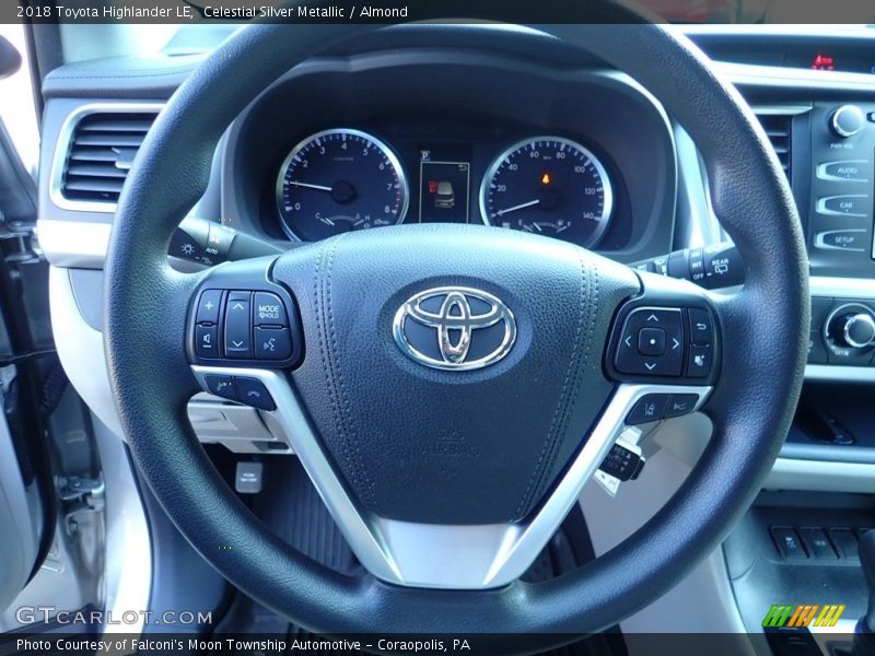 Celestial Silver Metallic / Almond 2018 Toyota Highlander LE
