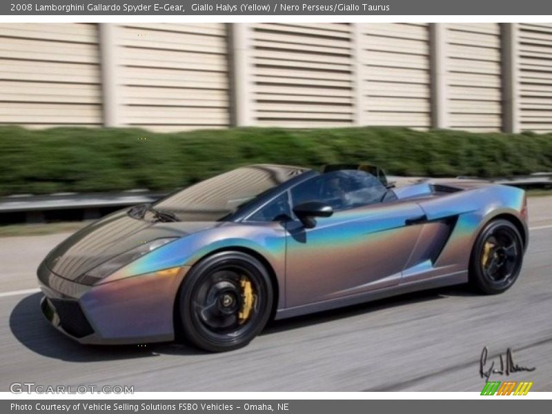 Giallo Halys (Yellow) / Nero Perseus/Giallo Taurus 2008 Lamborghini Gallardo Spyder E-Gear
