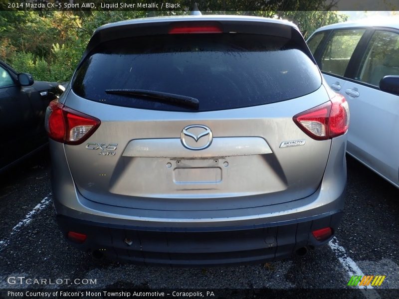 Liquid Silver Metallic / Black 2014 Mazda CX-5 Sport AWD