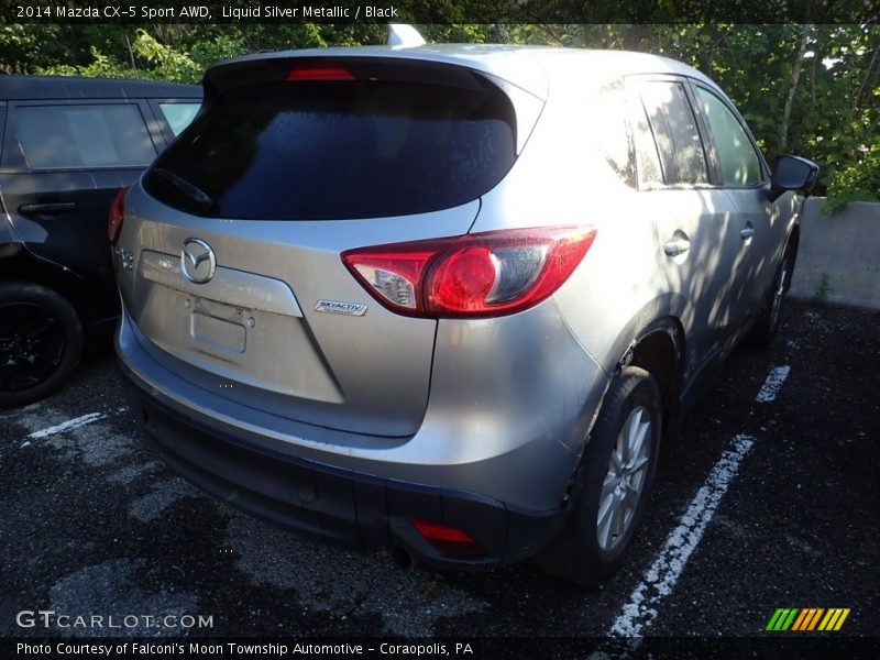 Liquid Silver Metallic / Black 2014 Mazda CX-5 Sport AWD