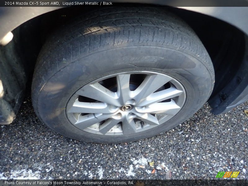 Liquid Silver Metallic / Black 2014 Mazda CX-5 Sport AWD