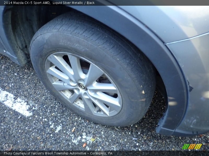 Liquid Silver Metallic / Black 2014 Mazda CX-5 Sport AWD