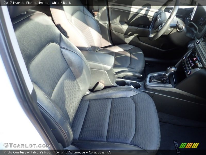 White / Black 2017 Hyundai Elantra Limited
