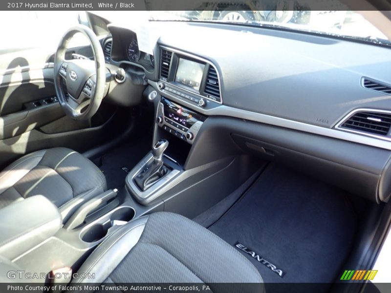 White / Black 2017 Hyundai Elantra Limited